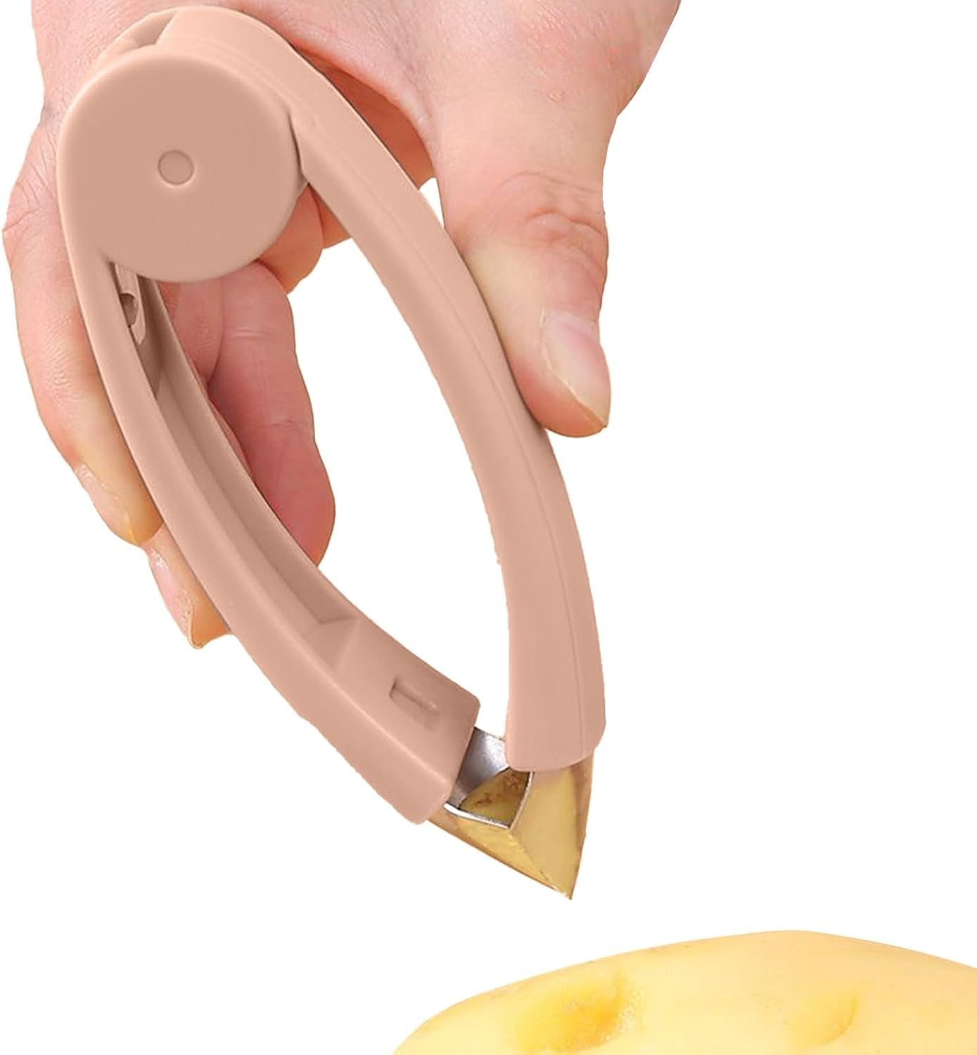 Strawberry Huller Stem Remover - Stainless Steel Strawberry Stem Remover Tool,Portable Food Prep Gadget with Ergonomic Handle, Cooking Utensils for Home, Picnic, Camping