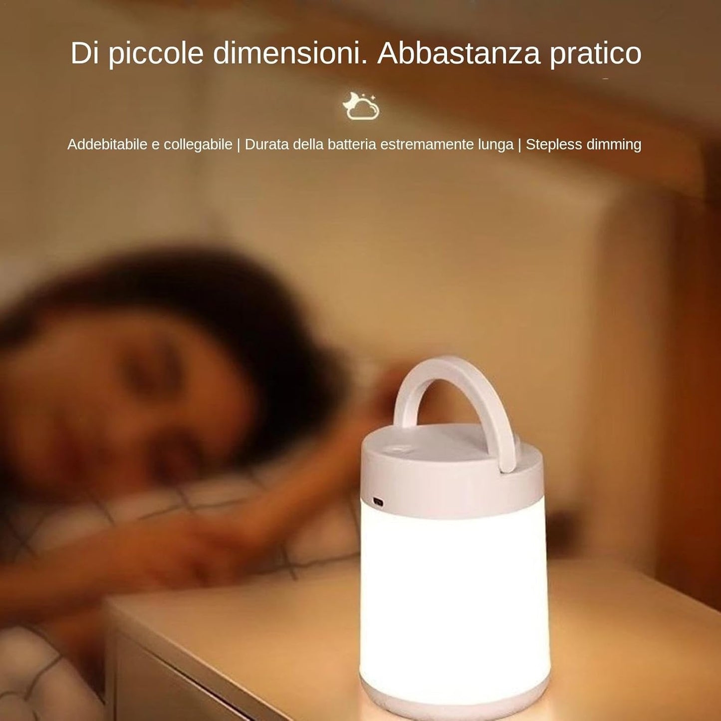 Fruusv Kids Night Lamp, Remote Touch Control 10 Colors Baby Night Light with Timer, Smart Portable Bedside Lantern, Kids Desk Lighting for Living Room, Bedroom, Computer Table