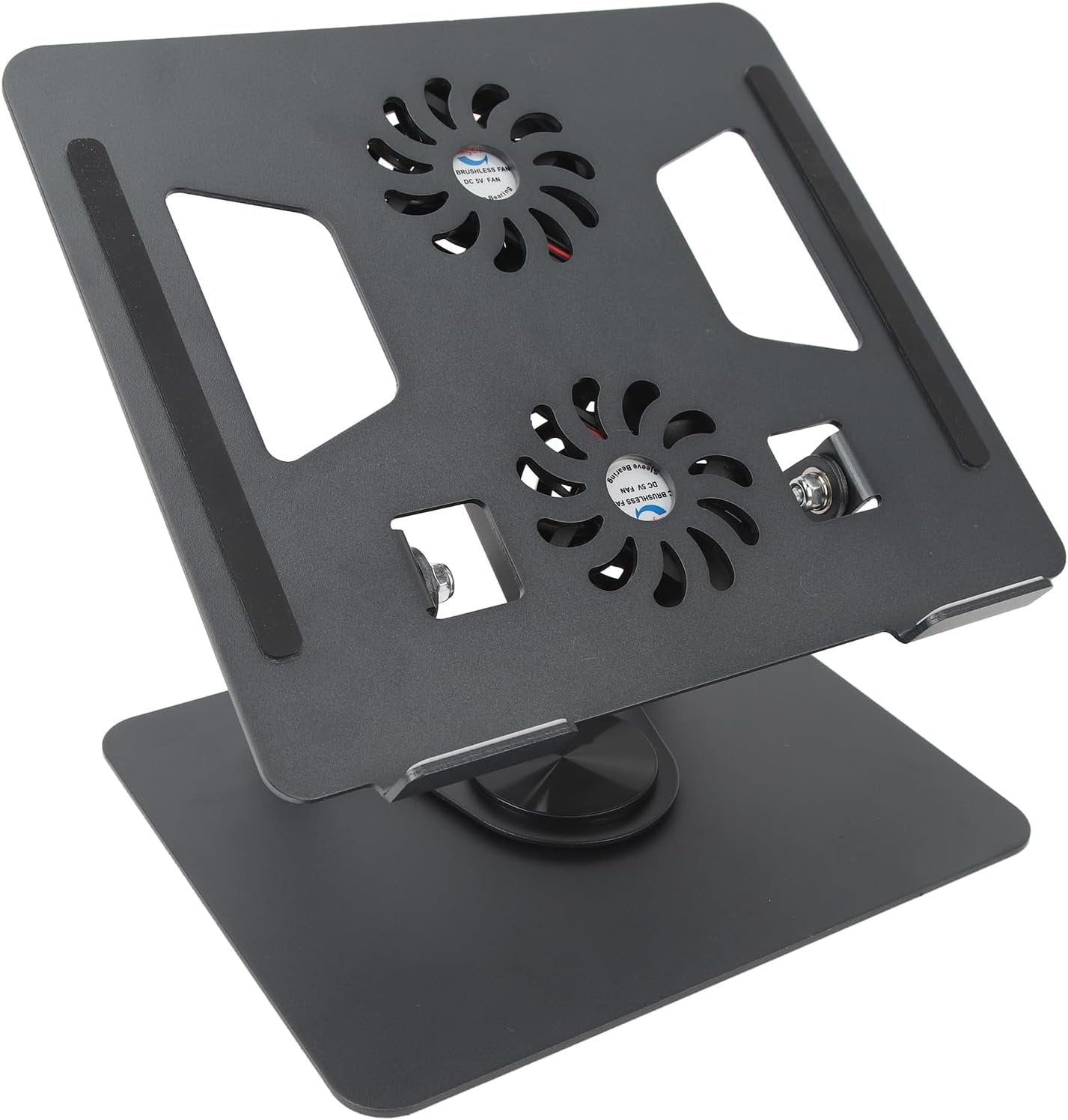 Laptop Stand, Notebook Riser Holder with Stepless Adjustable Cooling Fan Design, Ergonomic Rotatable Laptop Holder for Devices 11 to 17.3 Inches