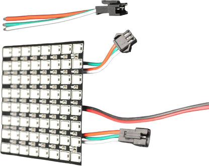 Lonely Binary 8x8 WS2812B RGB LED Matrix â€“ 64 Individually Addressable LEDs, Programmable Panel for Arduino, ESP32, Raspberry Pi, DIY Lighting Projects (8x8 RGB LED Matrix (64 Pixels))