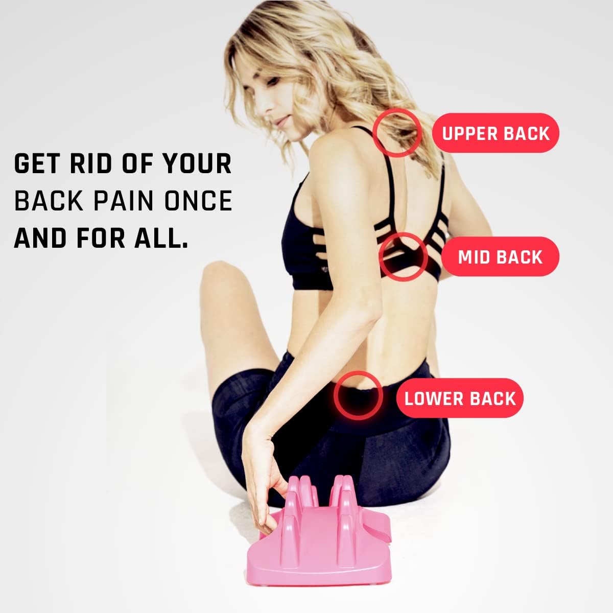 PSO-BACK Muscle Release Tool and Back Massager - Full Back Stretcher and Massage Tool - Ocean Blue