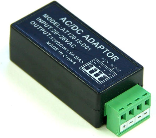 Power Supply Voltage Converter 24VAC to 12VDC 1.5A