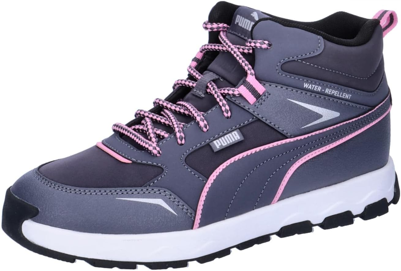 Puma JR 397644 Evolve Trail Sneakers, Kids, Galaxy Tech Gray/Mauve Out (03), 25.0 cm