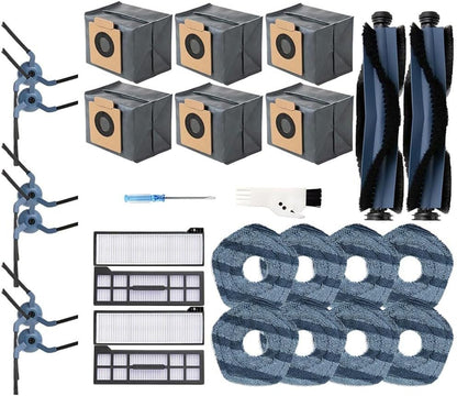 Cleaning Essentials Pack for Eufy X10 Pro For Omni Vacuum Set completo di spazzole, filtri e panni mocio