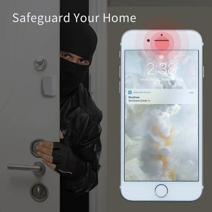 THIRDREALITY Zigbee Contact Sensor 4 Pack, Door and Window Monitor, Home Automation, Works with Assistant, SmartThings, Aeotec, Hubitat or Echo Devices Build-in Hub,hub Required (3RDS17BZ)