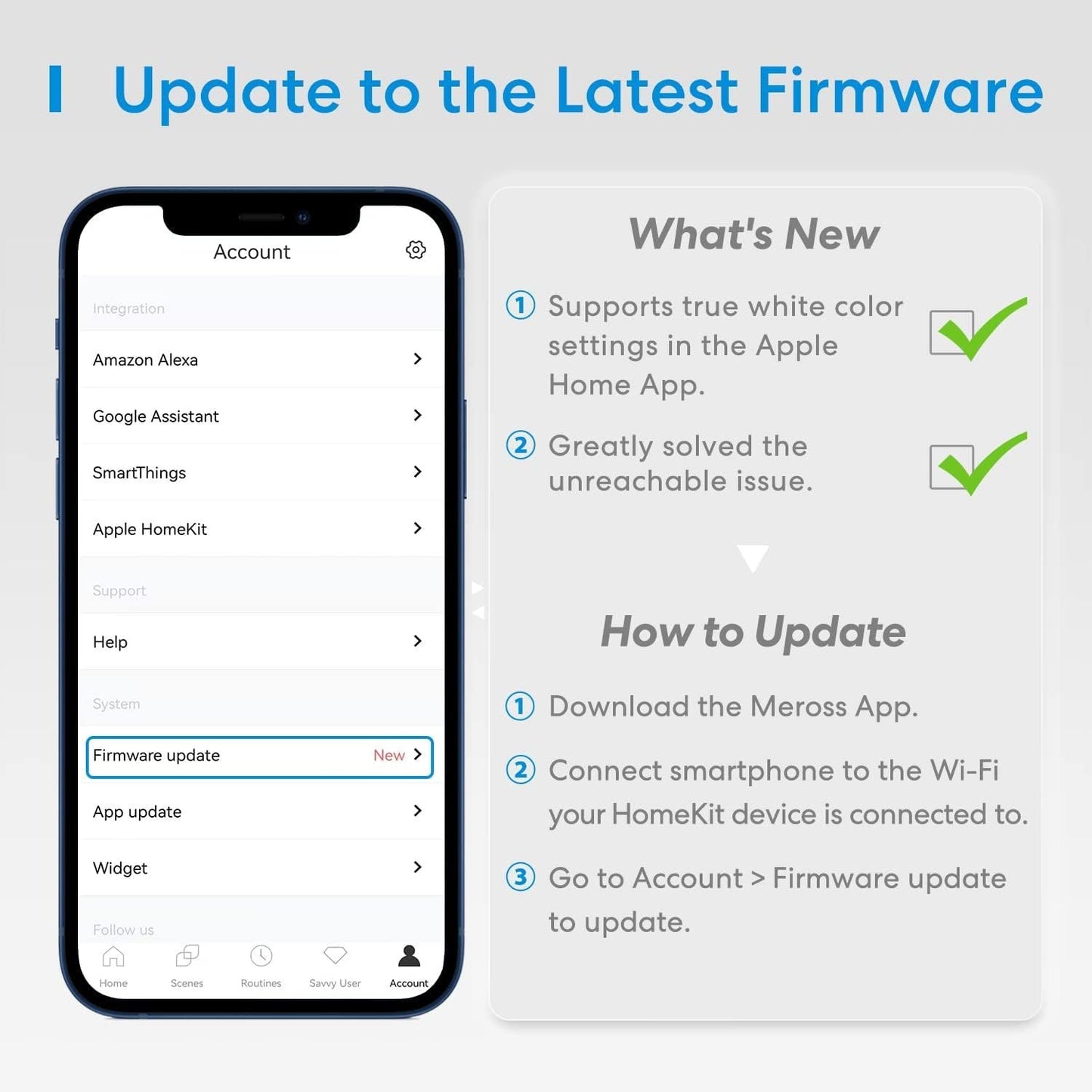 meross Light Bulb Smart WiFi LED Bulb Dimmable Multicolor RGBWW, Remote Control, Equivalent 60W E27 2700K-6500K 810 Lumens Compatible with Homekit Siri, Alexa, SmartThings and Google Home, 2 Pack