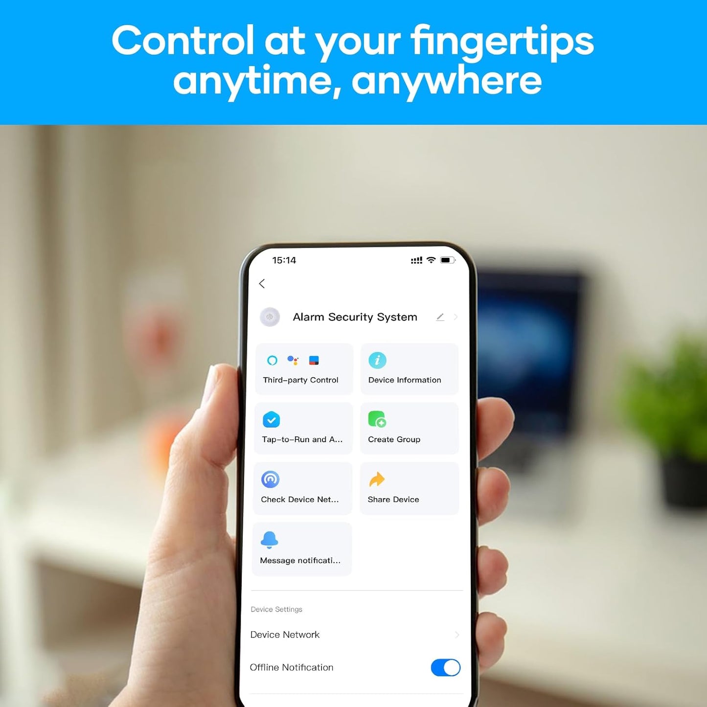 AGSHOME Wireless Home Alarm System, App Push Reminder, DIY Wi-Fi Alarm Kit with 1 Siren, 10Sensors, 2 Remote Controls and 1 Motion Sensor, 1 Keyboard, Home Anti-Theft Works with Alexa