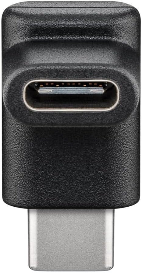 Goobay USB-C to USB-C 90 Degree Plug Adapter, Black