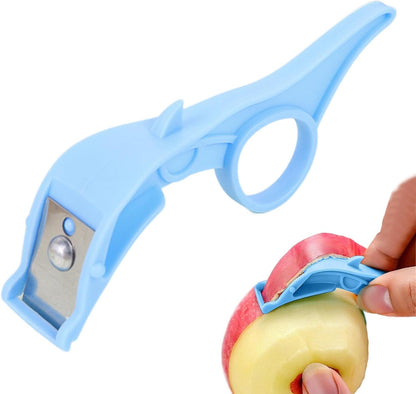 Ergonomic Citrus Peeler with Safety Guard, Multipurpose Fruit & Vegetable Peeling Tool, Non-Slip Handle Kitchen Gadget for Effortless Orange and Lemon Peeling, 4.13x1.3x0.79 Inches