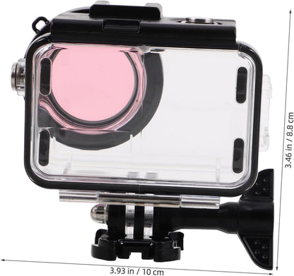 LABRIMP Camera Case for Digital Cameras Transparent Dive Shell with Dual Cold Shoe Mounts