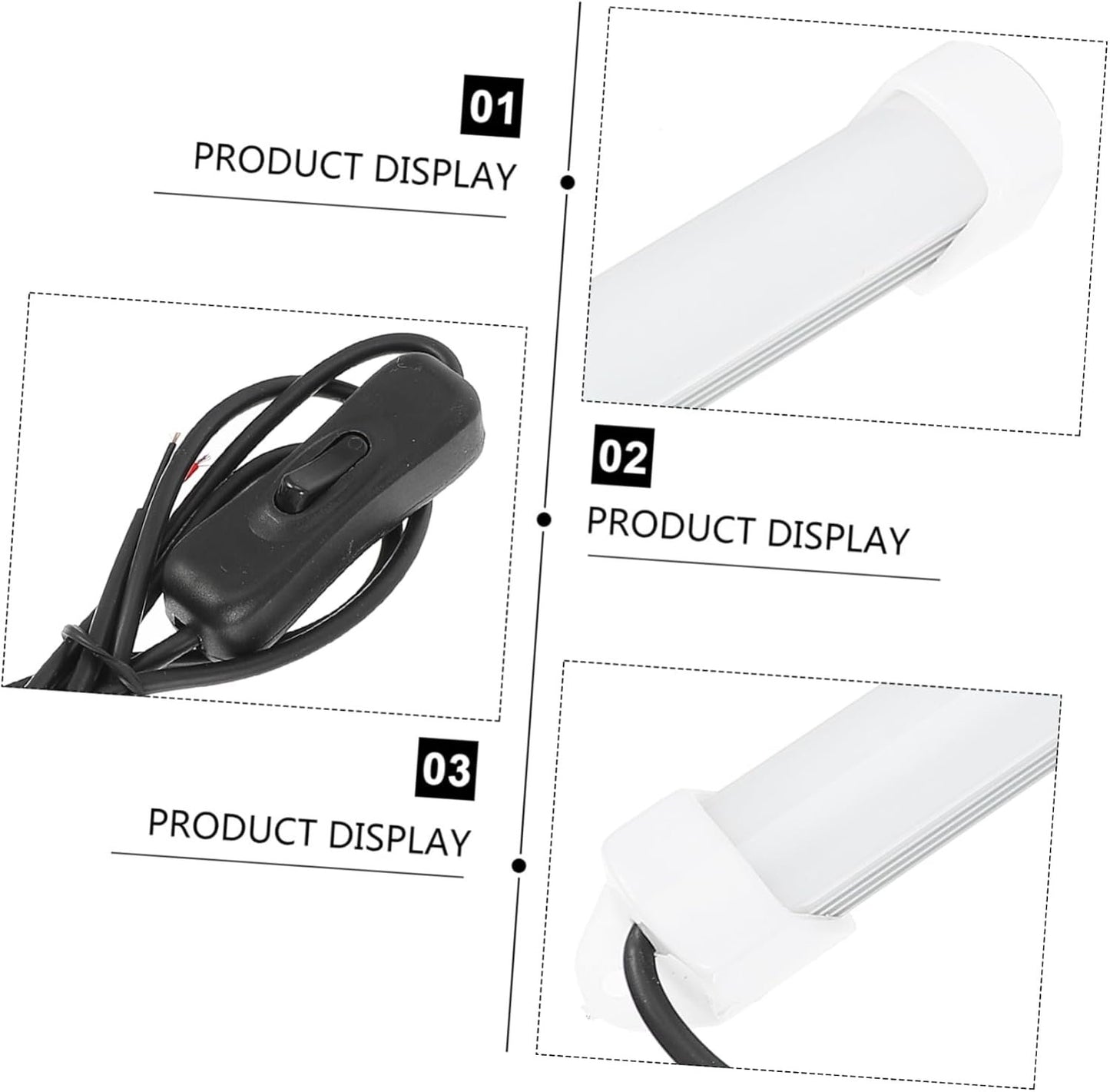 GLEAVI 1Set White LED Light Bar Kit Upgrade for Printer Accessories Non Dimmable Brightness for Night Printing Lighting