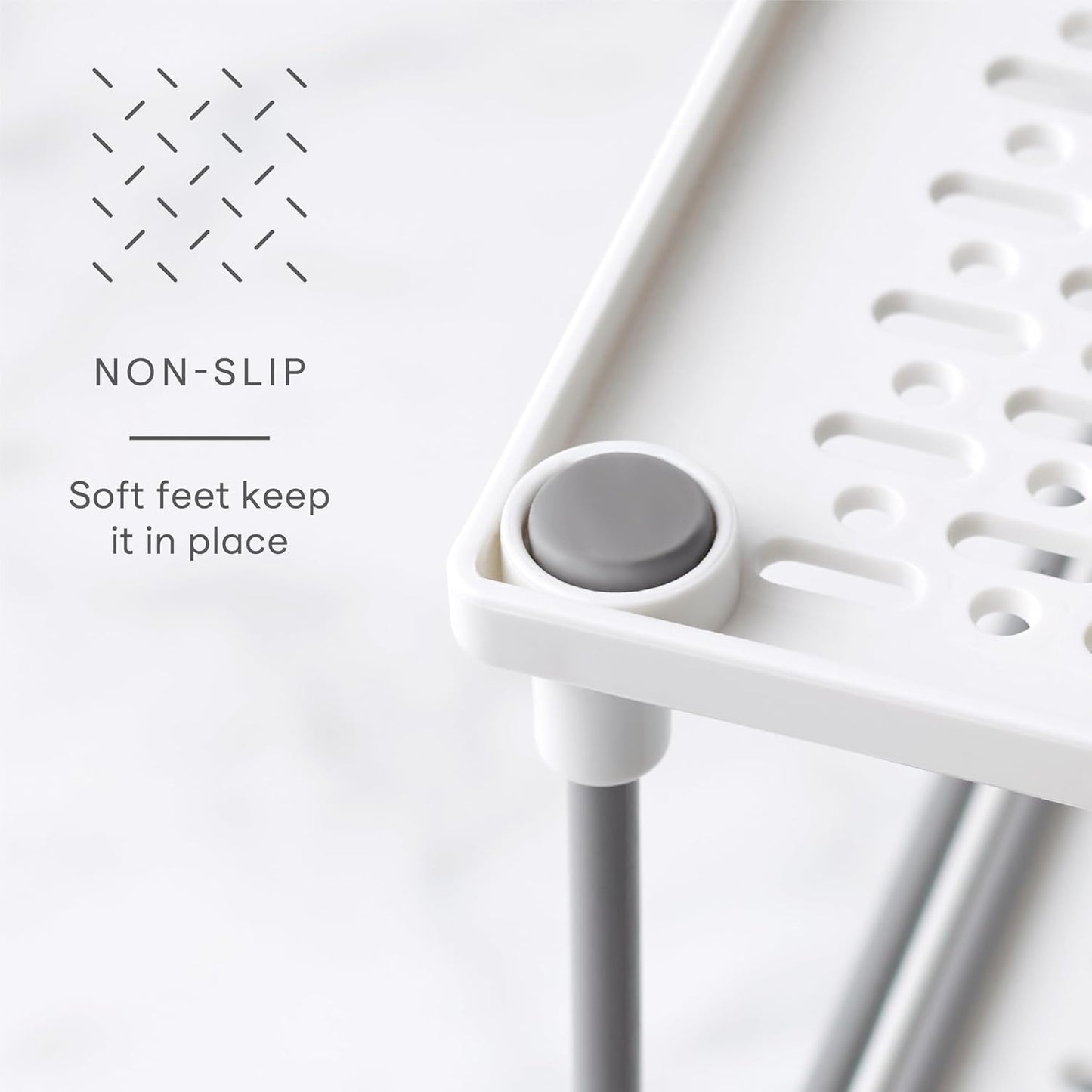 YouCopia UpSpace Adjustable Box Organizer for Foil Wrap and Kitchen Cabinet Storage, Original, White