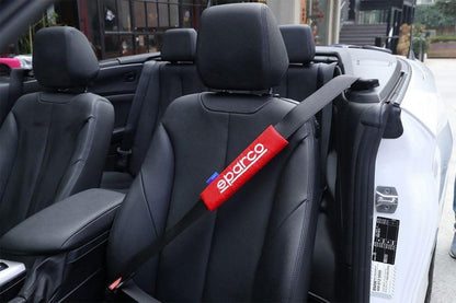Sparco SPC1204RD Safety Belt Protectors, Red, Set of 2