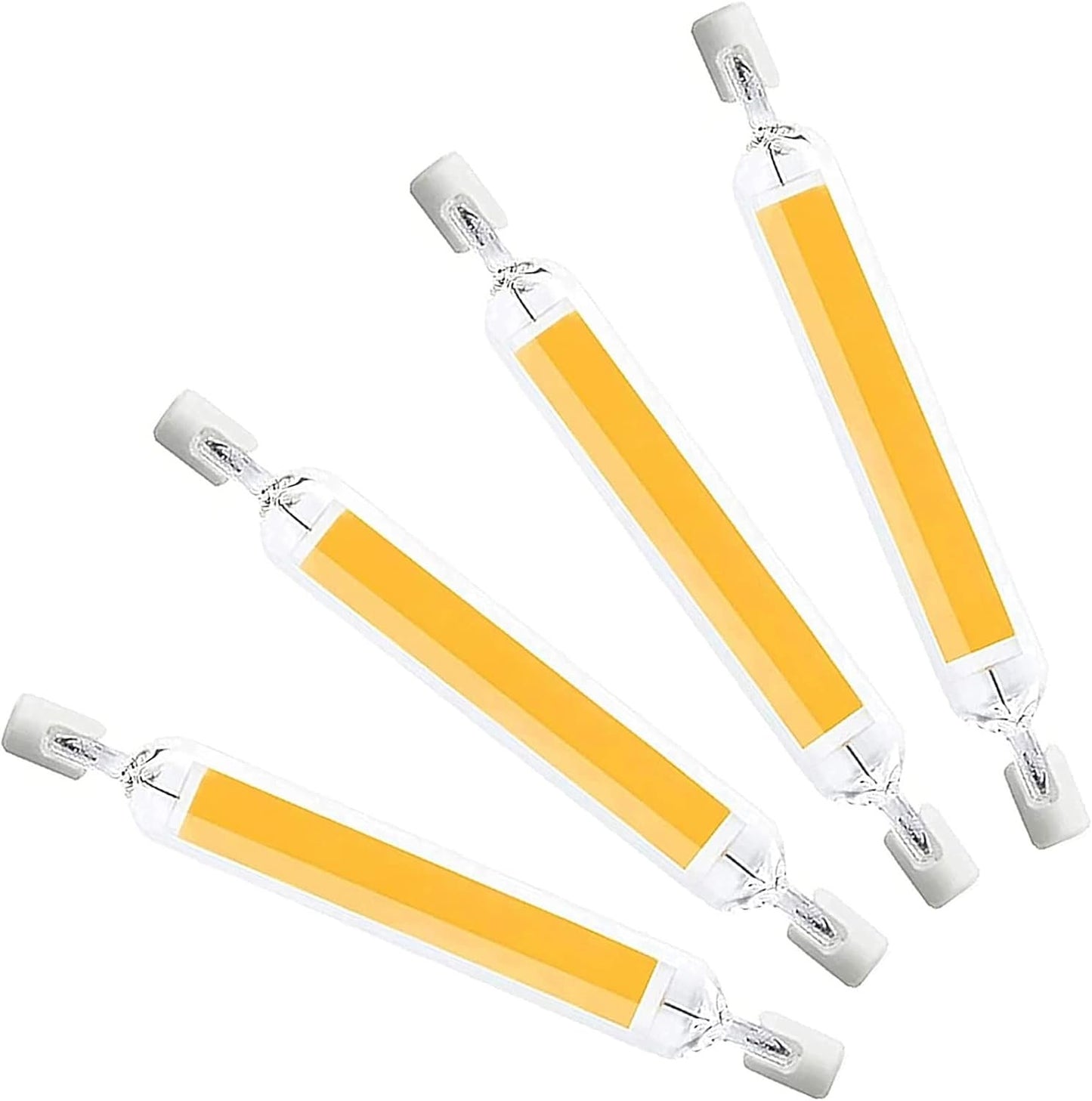 78mm R7S LED Bulb, 10W R7S LED Light Bulbs, 100W Halogen Bulb Replacement T3 Base, High Brightness Double Ended LED Linear Tube 360° Beam Angle Work Lights,Natural White 4500k,4Pack