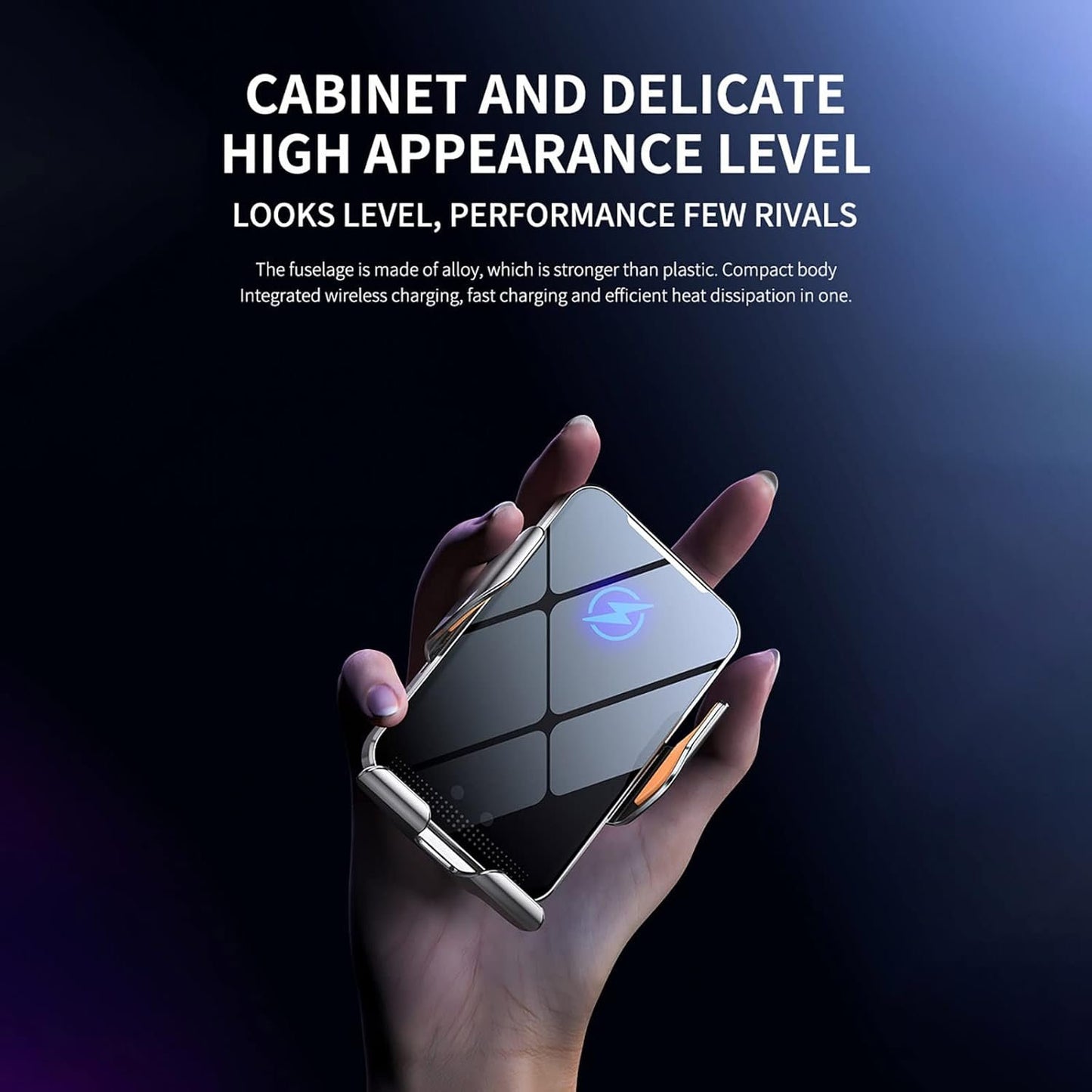 Wireless Car Charger,VNBBT 15W Fast Charging Auto Clamping Car Charger Phone Mount Phone Holder for iPhone 14 13 12 11 Pro Max Xs, Samsung Galaxy S23 Ultra S22 S21 S20, S10+ S9+ Note 9, etc