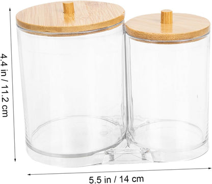 ULTECHNOVO Scatola Organizer Per Makeup Con Contenitore Compatto Per Pad e Accessori Cosmetici Design Per Trucco