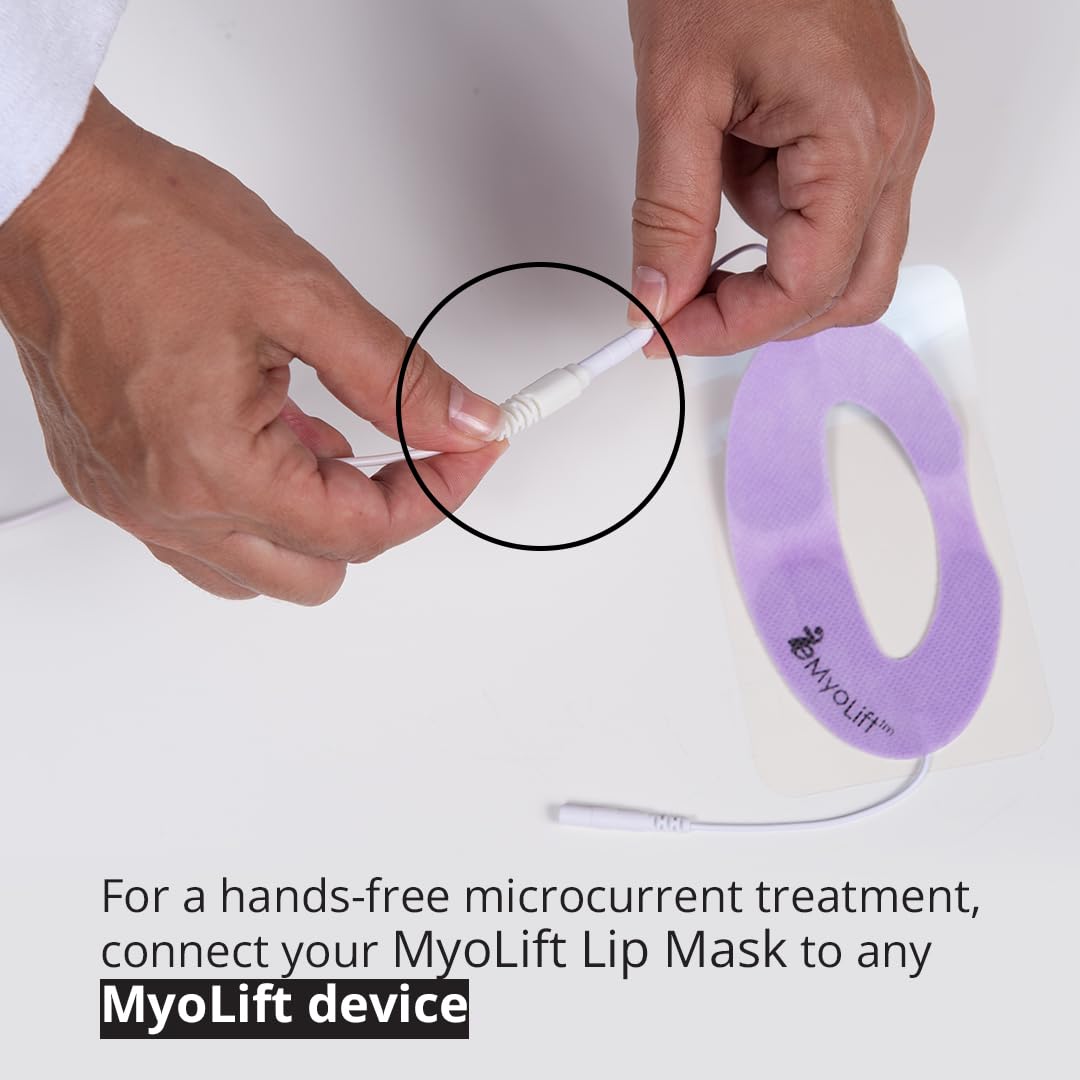 7E Wellness Conductive Lip Mask for Myolift - Portable Skin Care Tools for Microcurrent Facial - Instant Face Lift, Anti Aging, and Skin Tightening - Up to 10 Uses