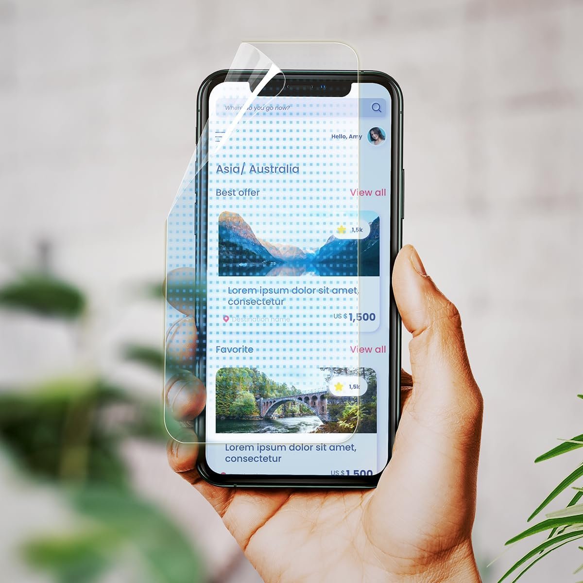 RetinaGuard Anti Blue Light Screen Protector for iPhone 16 / iPhone 15, Blocks Harmful Blue Light, Reduce Digital Eye Strain (6.1")