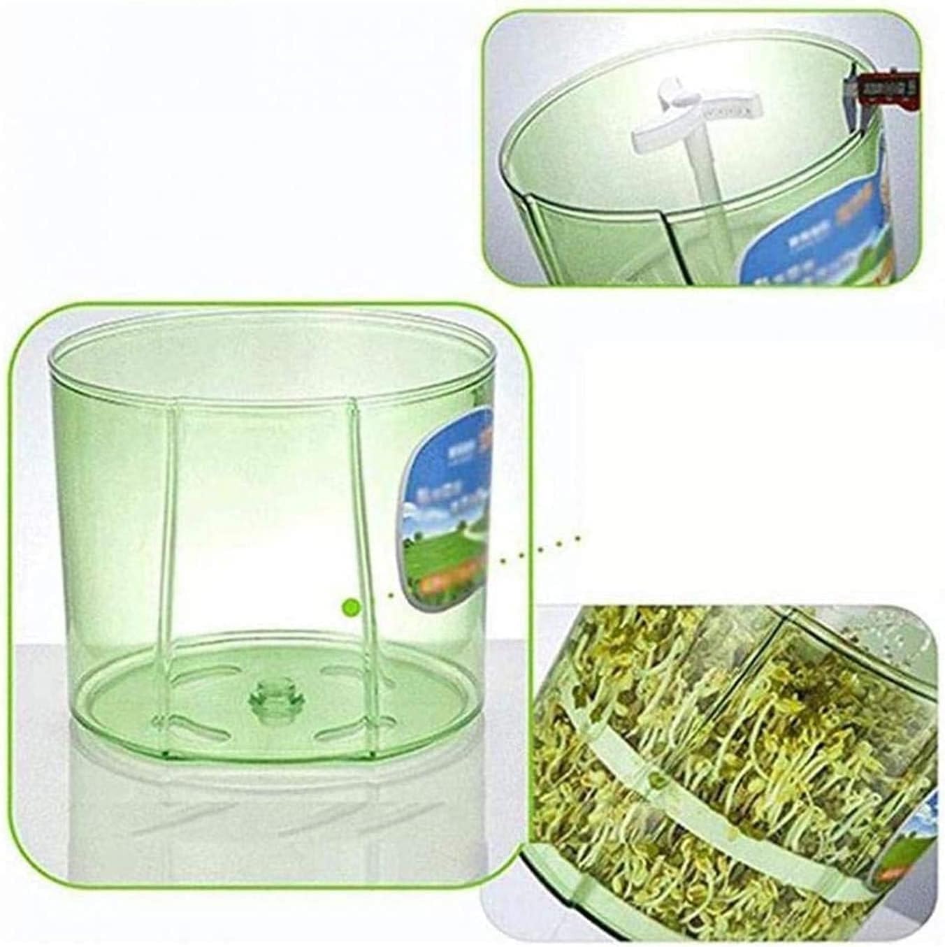 ABNNHK Macchina Automatica per germogli di soia, Produttore di germogli di soia, Secchio per la Coltivazione di piantine di Verdure Verdi, germogli