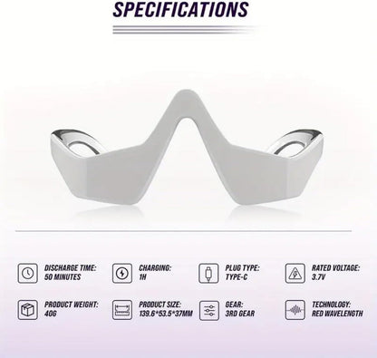 Renewa Eyelift Device, Renewa Eye Lift, Botanique Paris Under Eye Device, Under Eye Red Light Glasses for Reduce Dark Circles,Relieve Eye Fatigue,Reduce Fine Line (1pcs)