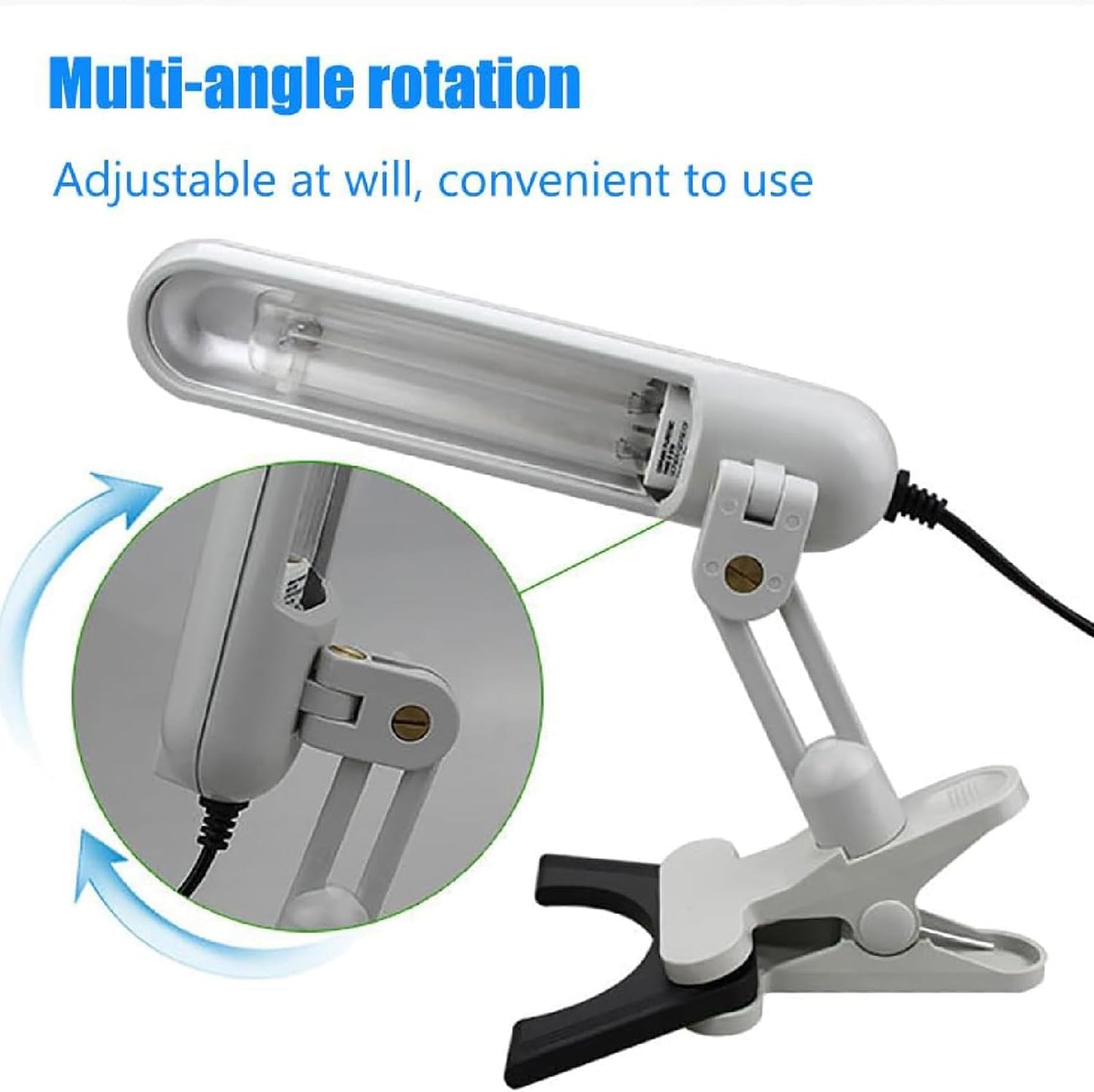WhAeoy Skin Phototherapy Lamp, 311 Nm Narrow Spectrum Skin Care Device, with Goggles, Multi-angle Rotation, Irradiation Range: 48 C㎡, for Skin, Body, Scalp,A