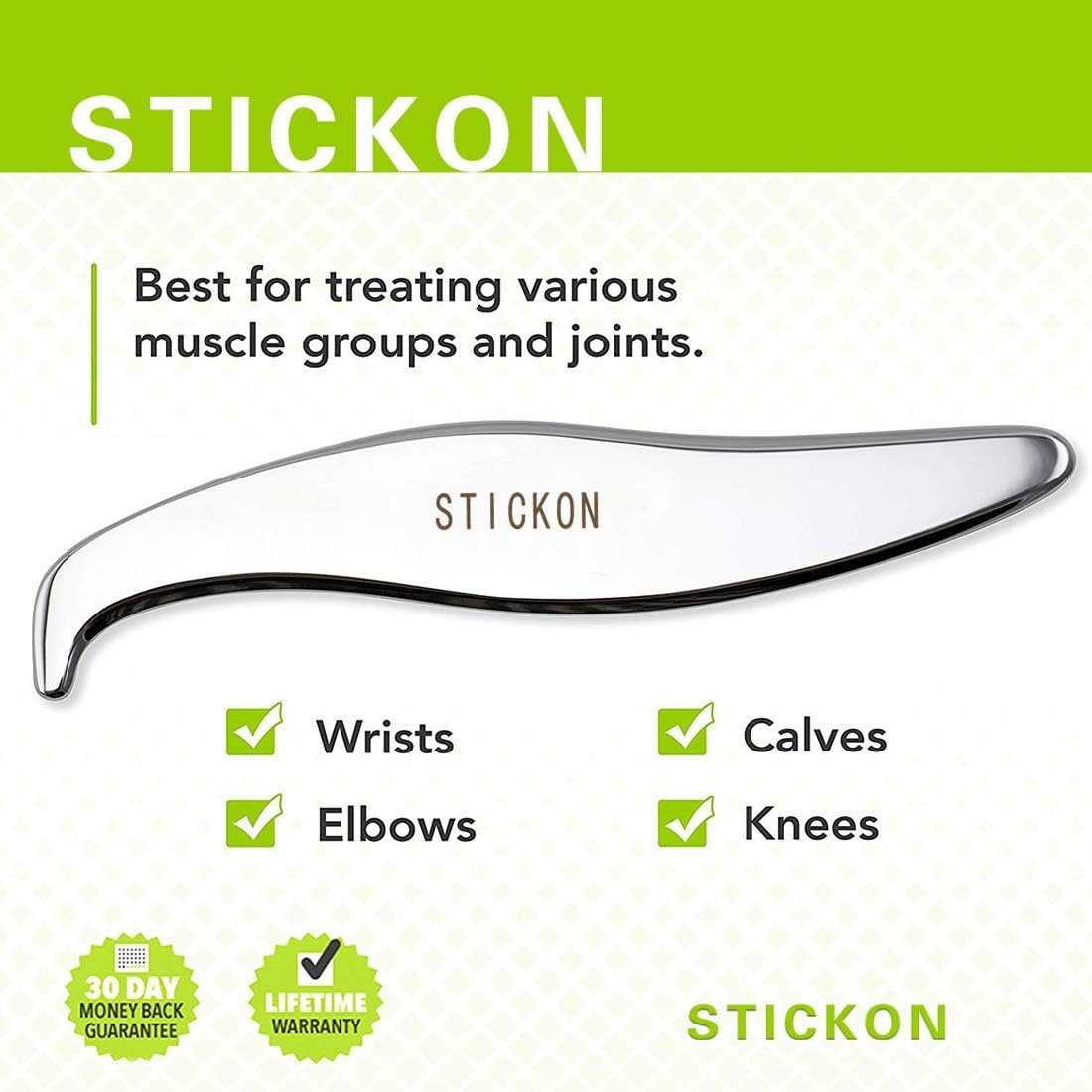 Medical Grade Stainless Steel Gua Sha Scraping Massage Tool IASTM tools for Soft Tissue Therapy and Reduce Legs, Arms,Neck Muscle Pain