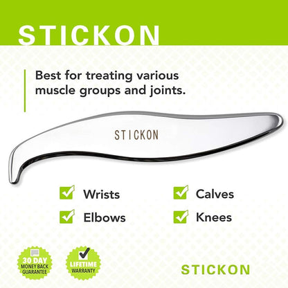 Medical Grade Stainless Steel Gua Sha Scraping Massage Tool IASTM tools for Soft Tissue Therapy and Reduce Legs, Arms,Neck Muscle Pain