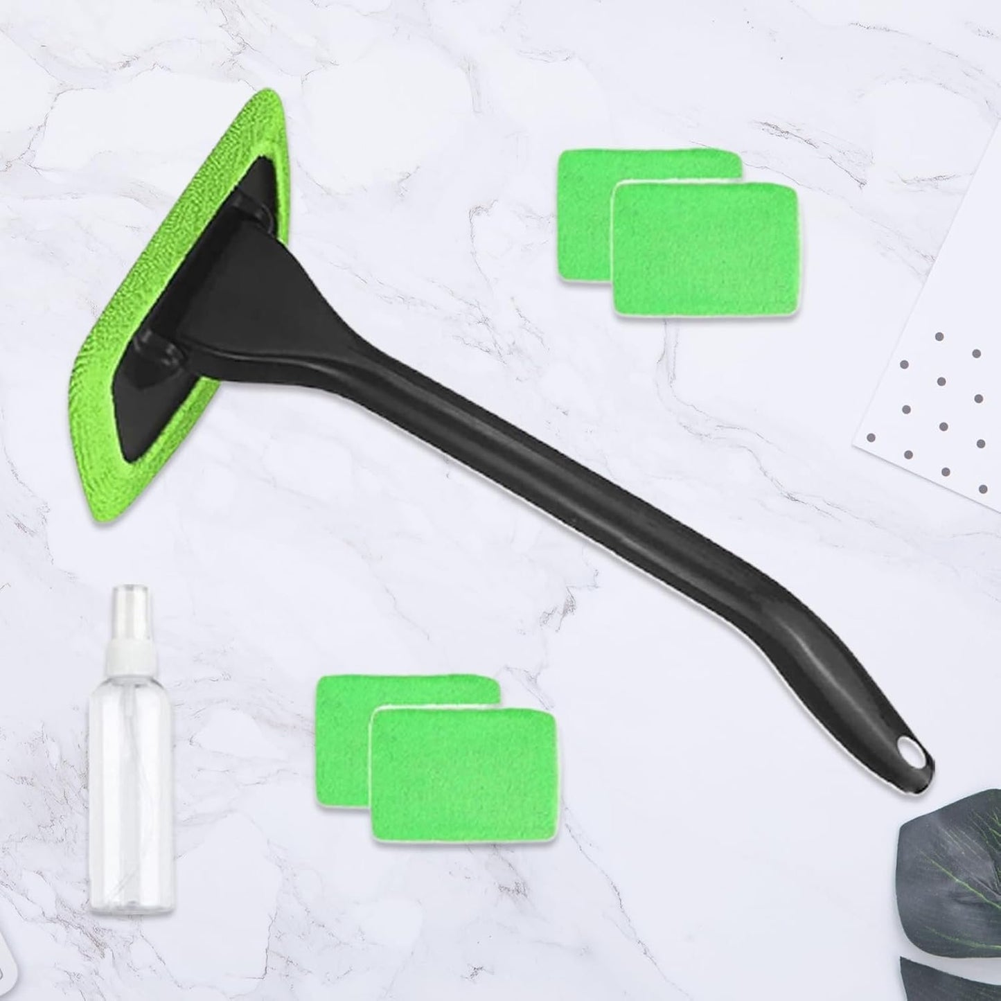 Inside Windshield Cleaning Tool, Detachable Windscreen Microfiber Brush, Vehicle Detailing Dust Remover, Car Window Cleaning Supplies, Truck Minivan Pickup Accessory