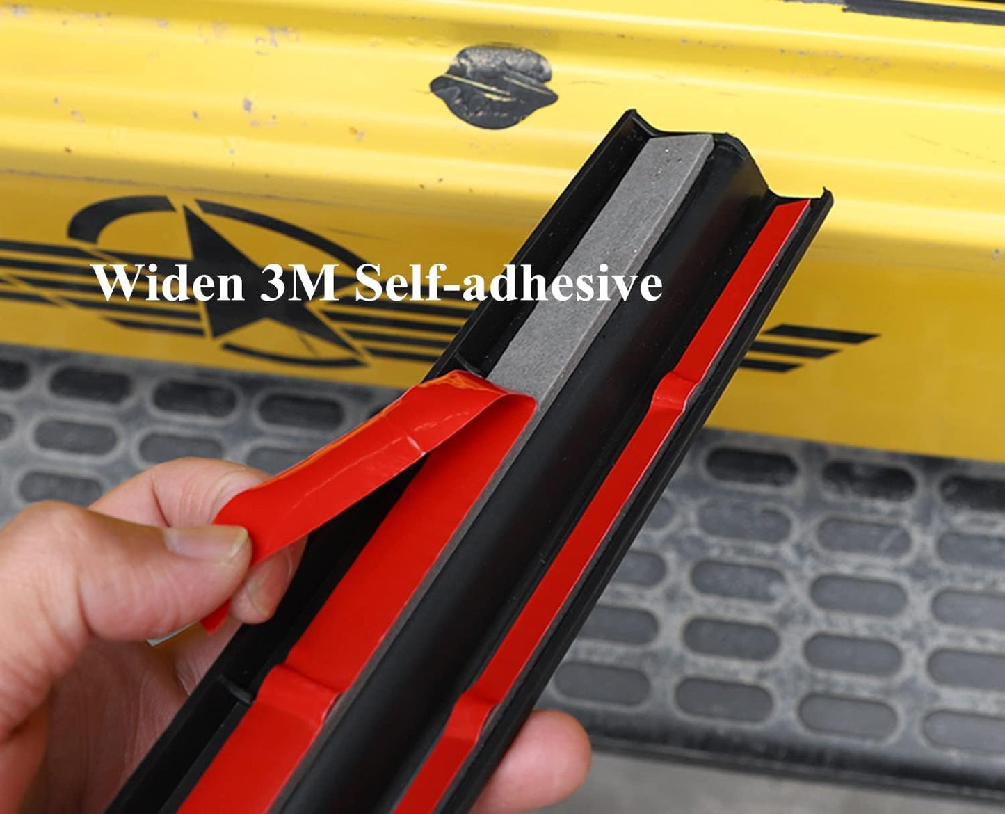 YOCTM Rubber Door Sill Protectors Guards Plate Entry Guard Kit for 97-06 Jeep Wrangler TJ Interior Accessories Full Protection Rubber Black