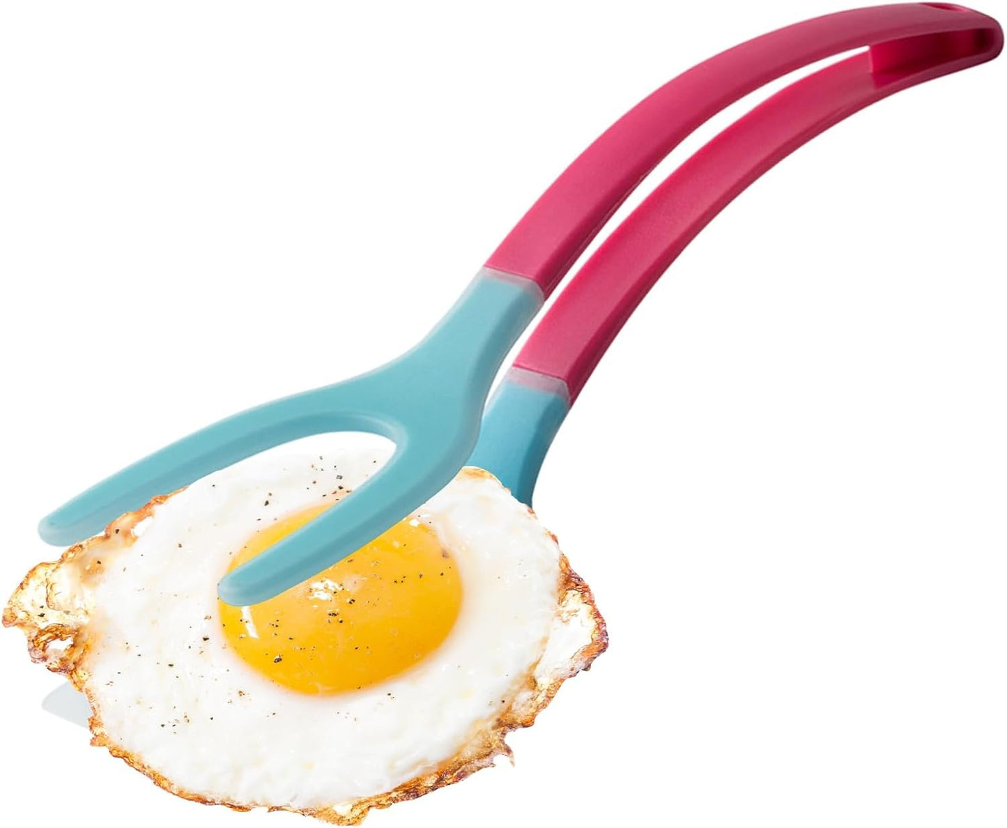 Sghtil Egg Fin Spatula, Spatula Fin, 2 in 1 Spatula and Tongs | Kitchen Gadgets, Kitchen Tool for Frying Steak Steak Bbq Fried