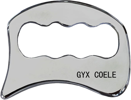 GYX COELE Gua Sha Tools, Stainless Steel Scraping Massage Tool, IASTM Tools, muscle scraper Physical Therapy use Soft Tissue and Scar Tissue(GYX COELE-6)