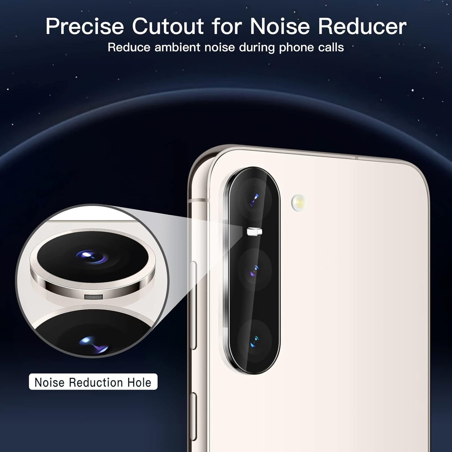 JETech Privacy Screen Protector for Samsung Galaxy S23 5G 6.1-Inch with Camera Lens Protector, Anti-Spy Tempered Glass Film, Fingerprint ID Compatible, 2-Pack Each