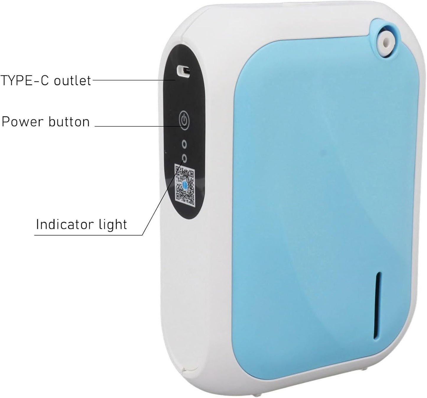 XS105 Atomizing Essential Oil Diffuser, Smart Scent Air Machine for Home, Waterless Essential 140ML Oil Diffuser with 4 Speed Adjustment and BT APP Control for Hotel SPA (Blue)