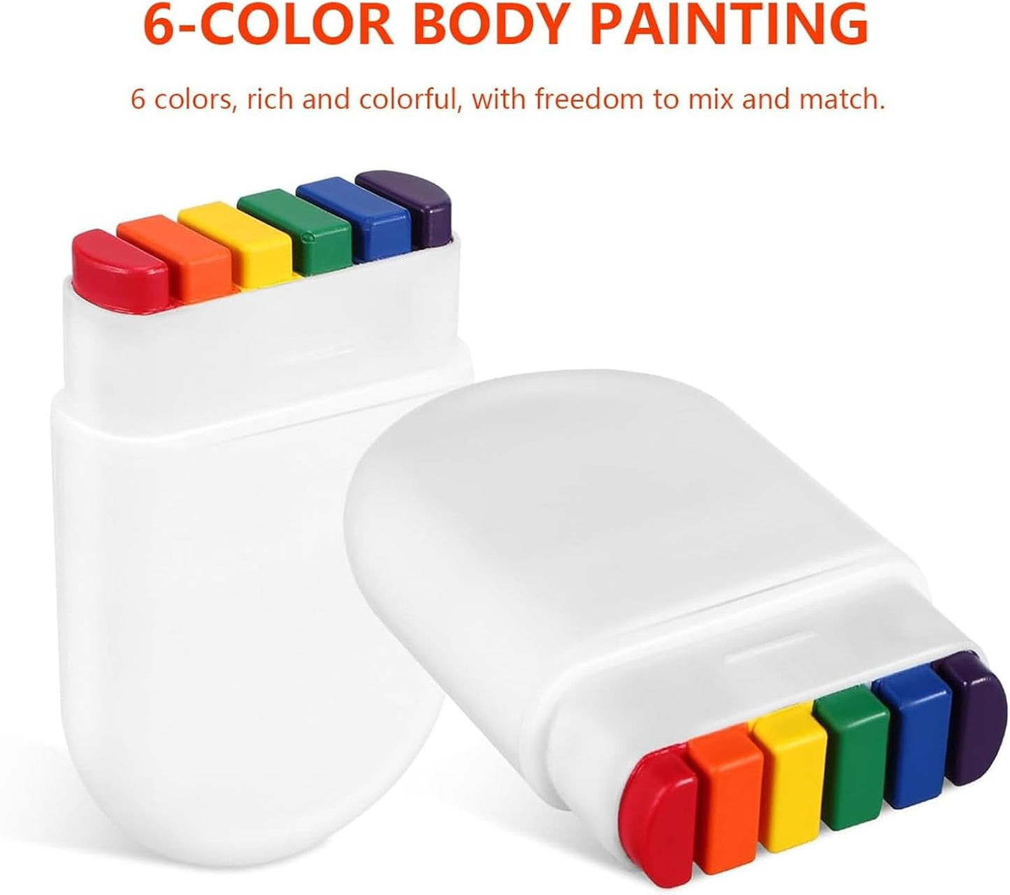 MaNeaz 3 Pieces Makeup Rainbow Face Makeup Pencils Rainbow Pride Makeup for Parties Rainbow Pride Accessories Face Paint LGBT Makeup with Rainbow Flag