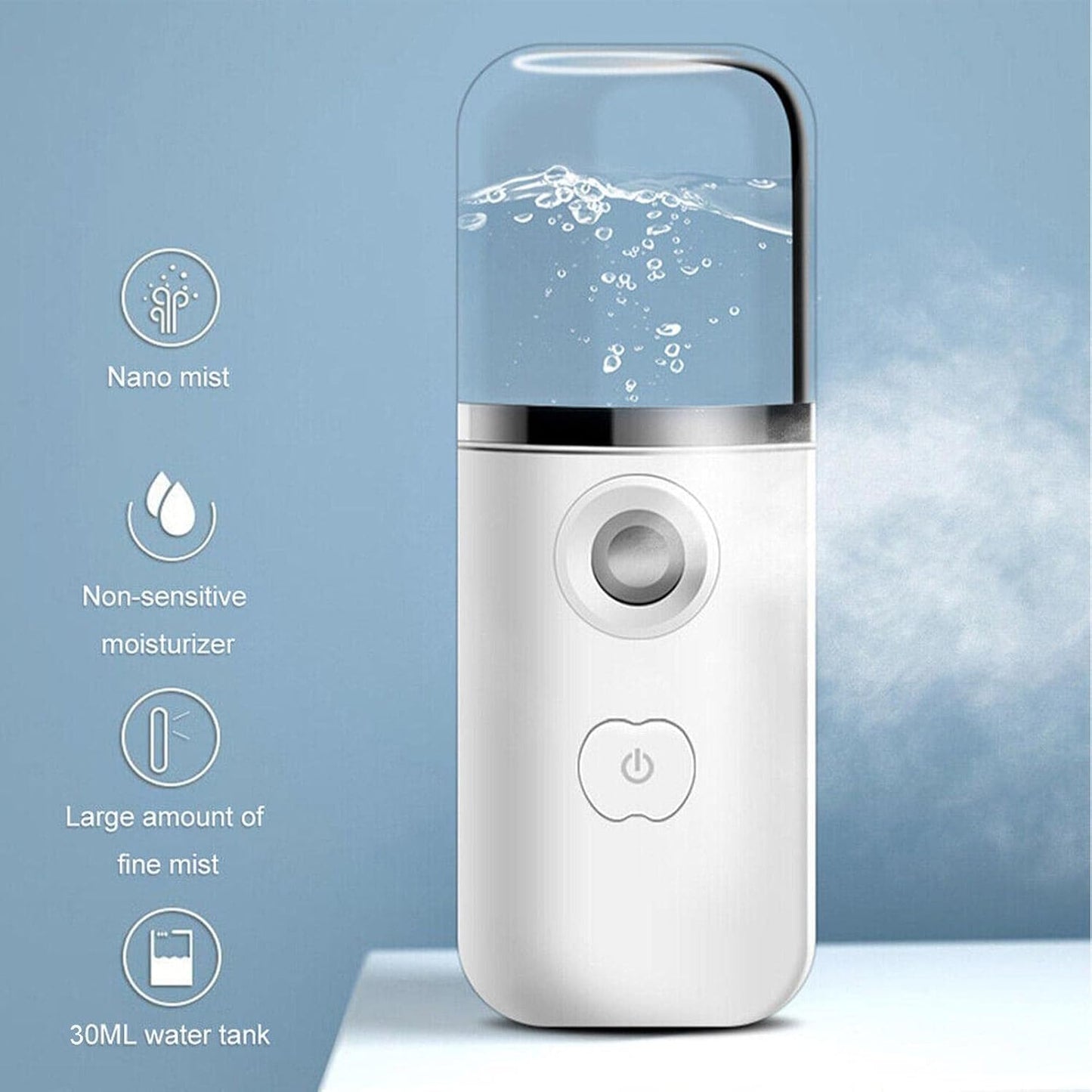 Face Steamer | Sprayer, Mister, Hydrating, Portable,Usb Rechargeable Facial Steamer for Eyelash Extensions, Skin Care, Face & Face Hydration Jmedic