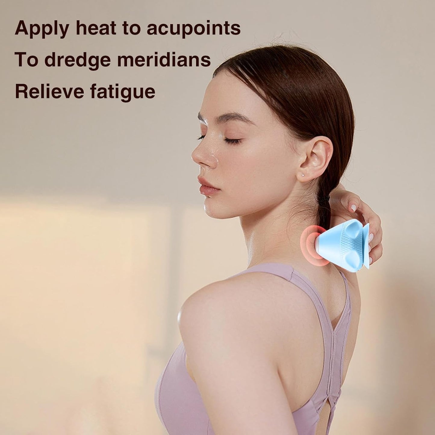 Wall Mounted Massage Ball,Cone Electric Deep Tissue Massager For Back | Myofascial Release Tool Massage Ball Pliability Sphere, 2-Speed Temperature Dual Mode Massage Ball For Neck Myofascial Release