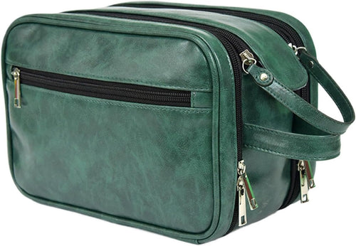 Hygiene Bag for Men, Travel Cases PU Shaving Bag, Toiletry Organizer, Men Cosmetic Bag, Large Capacity Bathroom Travel Bag for Household