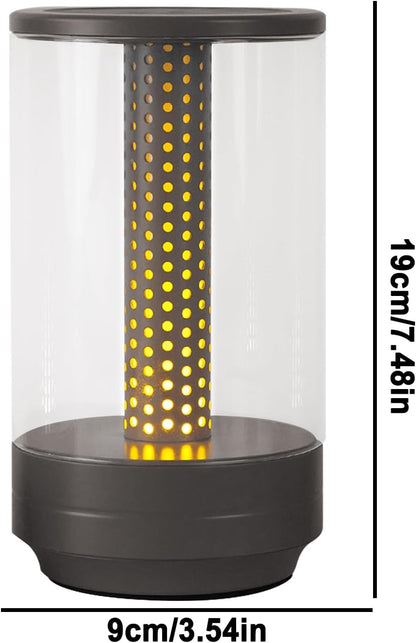 Touch Night Light, Rechargeable LED Desk Lamp, Candlelight Atmosphere, Portable Dimmable Smart Table Light, Warm Lighting for Bedroom, Nursery, Living Room, Dorm, Hospital