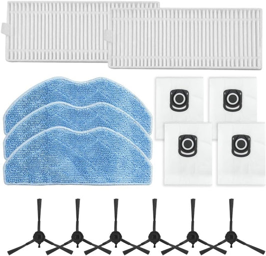 Cleaning Essentials - Set di spazzole laterali e filtro per aspirapolvere Tefal serie 75 S+ RG8597W (A)