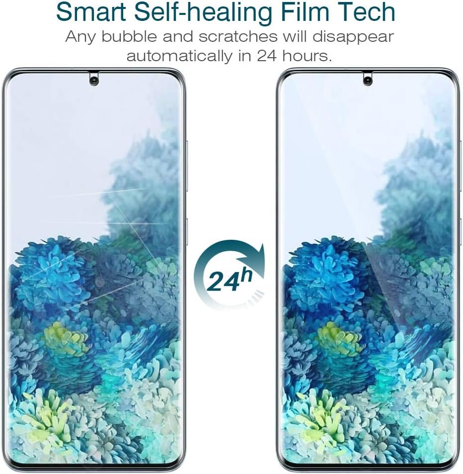 LK 3 Pack Screen Protector for Samsung Galaxy S20 / Galaxy S20 5G 6.2 inch, New Version, Full Coverage, Case Friendly, HD Clear Flexible TPU film