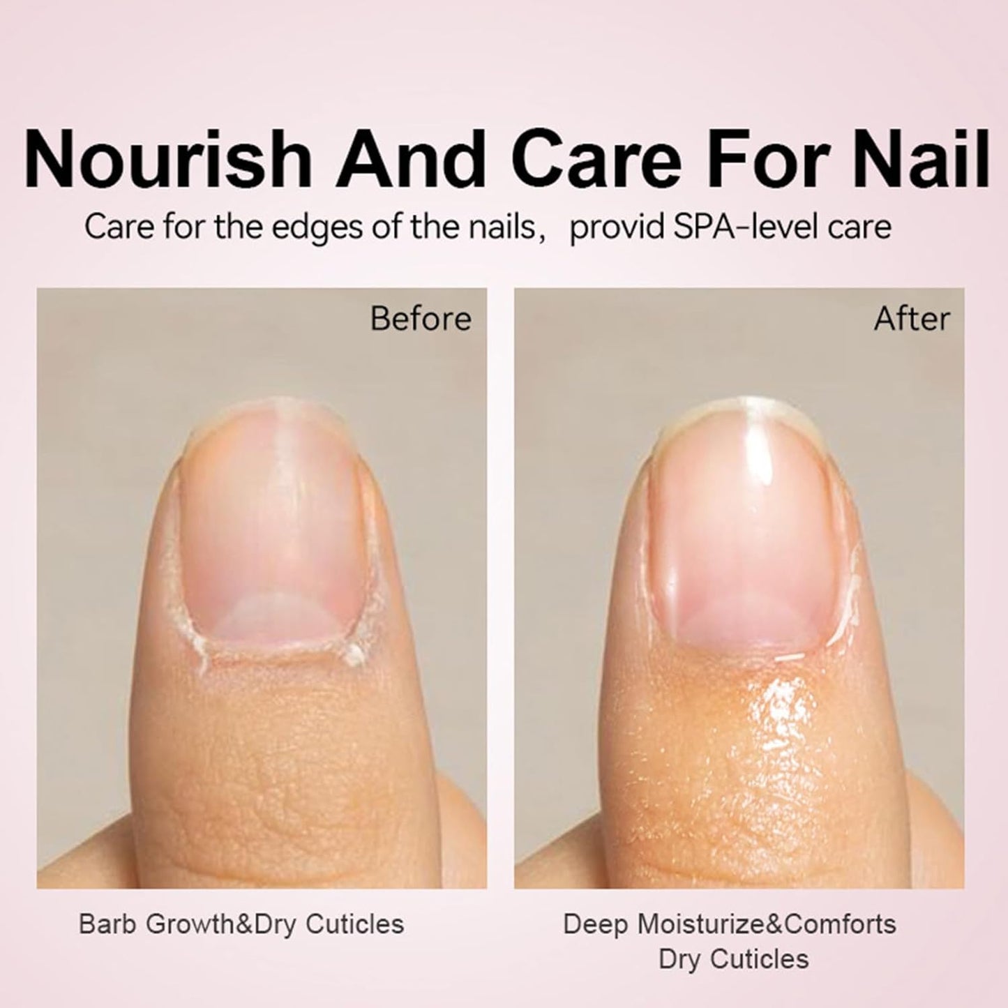 Nail Cuticle Oil, Fingernail Care Set, 15ml Mild Cuticles Repairing, Product Nourishing, Formula for Home Use, Damaged Fingernails Caring, Moisturizing, Daily, Women