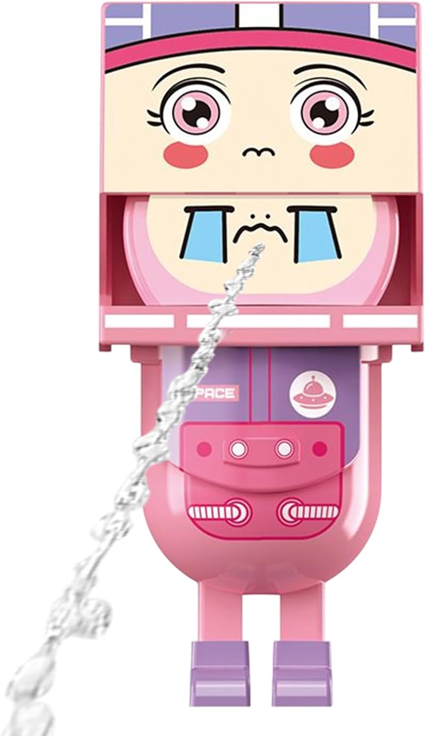 Kids Water Squirts, Square Head Cartoon Water Toy, Interactive Fighting Game, Fun Outdoor Swimming Activity, Perfect to Children Ages 3-12, Ideal for Summer Play and Pool Fun