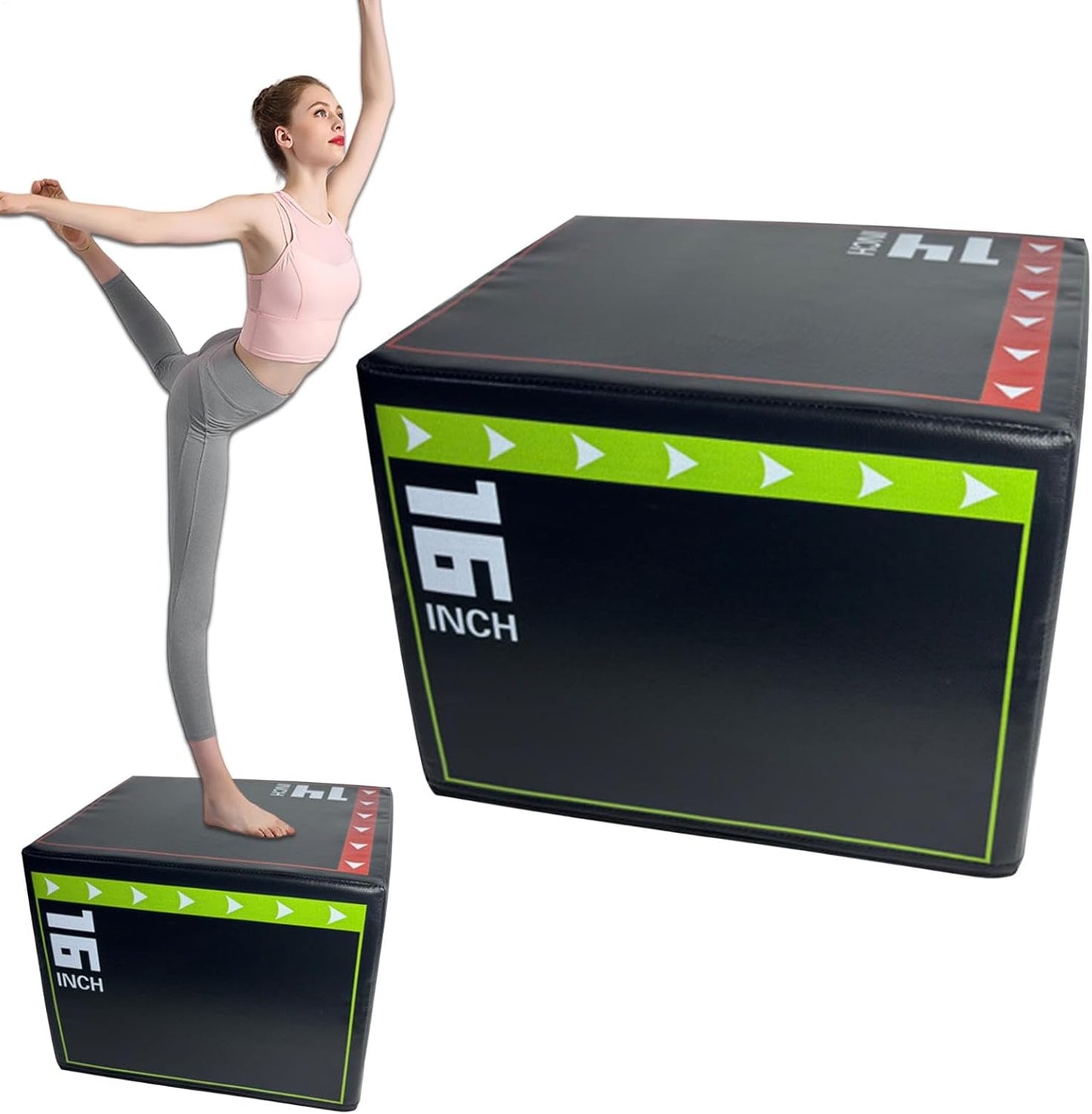 Jumping Box Training, Jumping Training Tool, 15,75 x 11,81 in Shockproof Non Slip Step Up Gear, Jump Equipment, Ideal for Home and Gym Workouts to Strength Agility