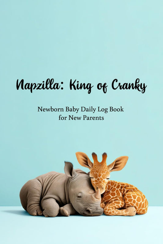 Newborn Baby Daily Log Book for New Parents: Napzilla - King of Cranky | 140 pages to Track Newborn's Daily Routine, Monitor Nursing, Sleep, Feeding, Diaper Changes