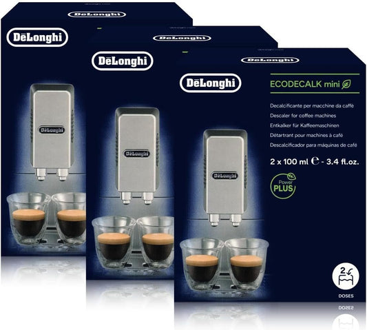 De'Longhi Eco Decalk Natural Coffee Machine Descaler (Pack of 6 x 100ml)