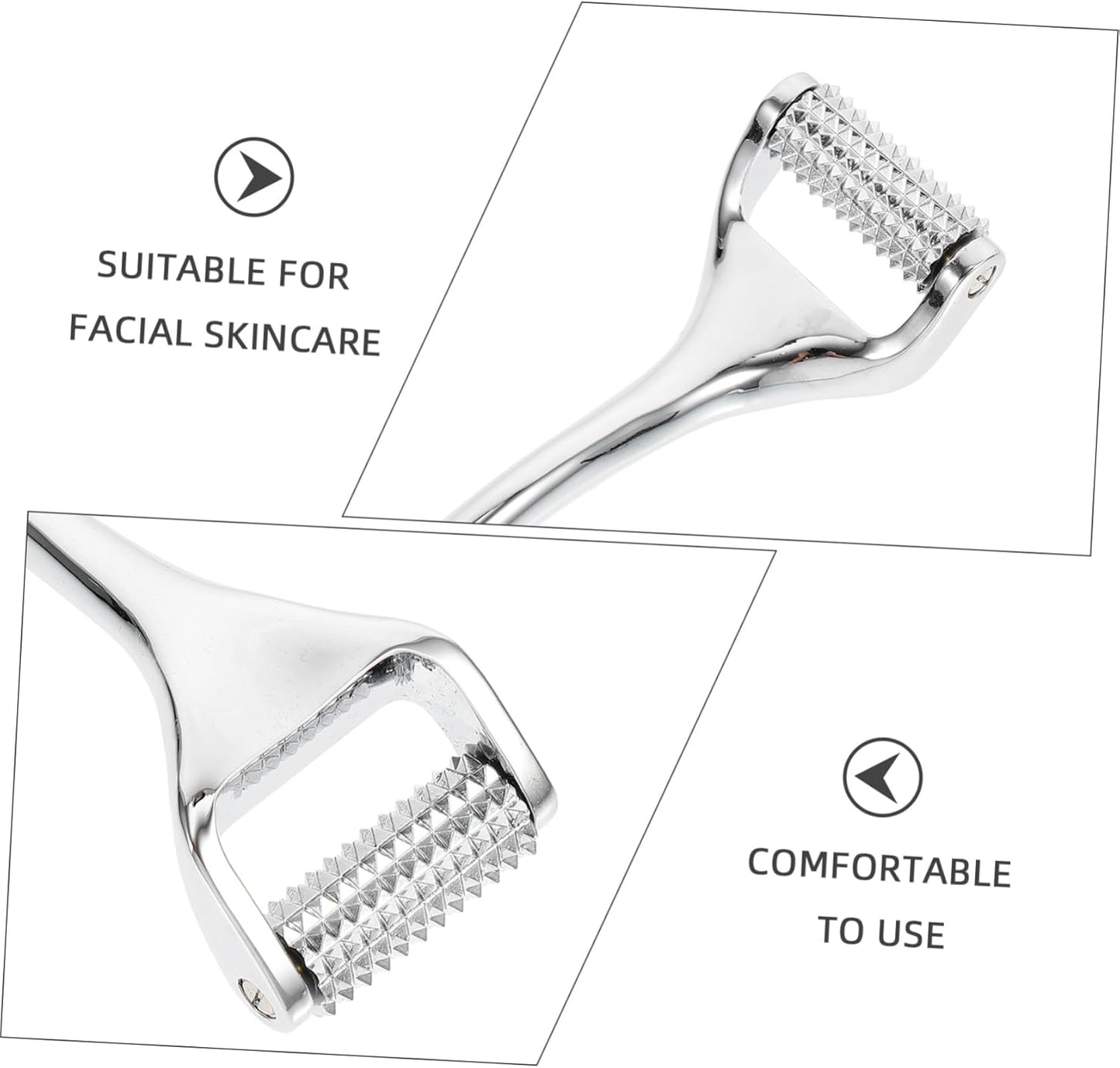 Generico 1Pc Detergente Per La Cura Della Pelle Del Viso Walker Dispositivo Di Bellezza Rimozione Delle Rughe Cura Della Pelle Massaggiatore Perno In Lega Di Zinco Argento