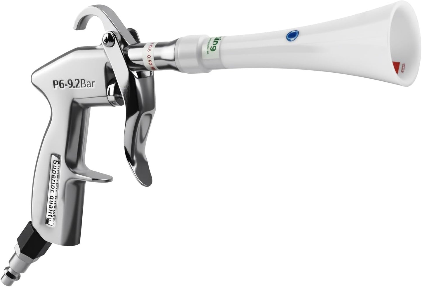Tornado Dry Cleaning Gun with Brass Adjustable Air Flow Nozzle,Air Blower Gun Quickly Blasts Dirt and Dust from Surface Works with Air Compressor