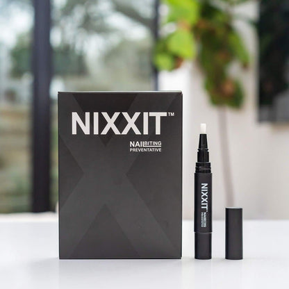 NIXXIT Nail Biting Treatment for Adults - Stop Nailing Biting Pen and Thumb Sucking for Adults & Children - Non Glossy Bitter Taste - Safe & Effective Solution - USA Made