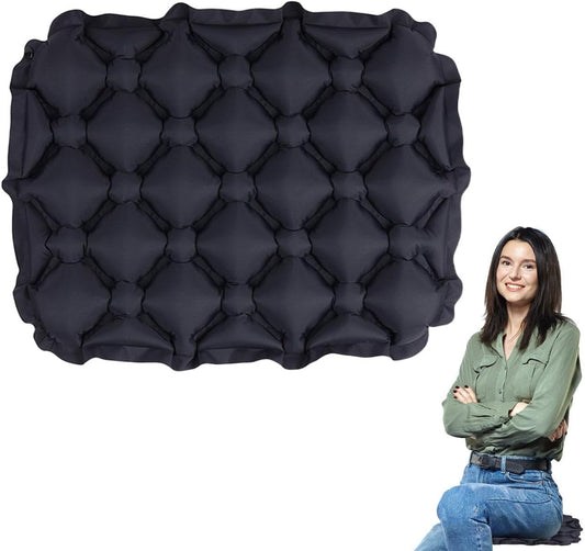 Inflatable Cushion Seat, Lightweight Travel Cushion, Airplane Seat Pad, Camping Gear Cushion, Lightweight Inflatable Comfortable Travel Seat Cushion for Truck Drivers and Camping