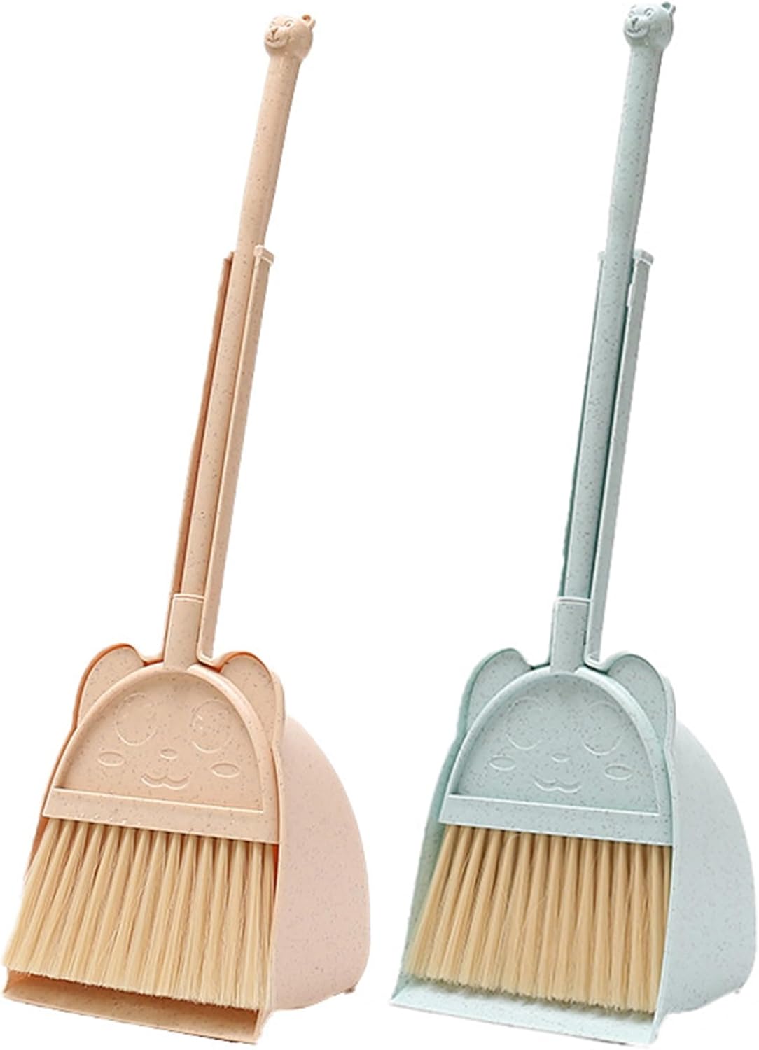 Kid Broom and Dustpan Set Cute & Mini Child Broom and Dustpan Set Educational Housekeeping ABS Toddler Cleaning Kit for Home, Kindergarten